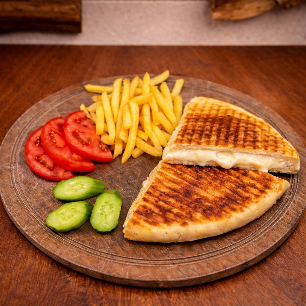 Sucuk Kaşar Bazlama Tost